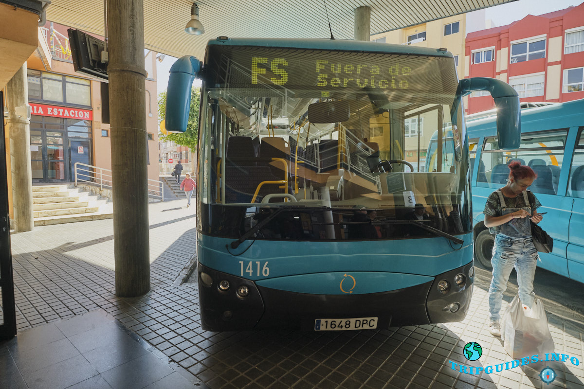 Синие автобусы на Гран-Канарии