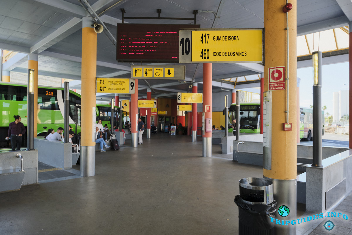 Автовокзал в Коста Адехе на Тенерифе