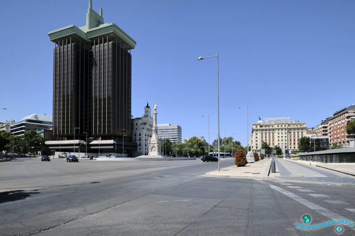 Площадь Колумба в Мадриде, Испания - Plaza de Colón
