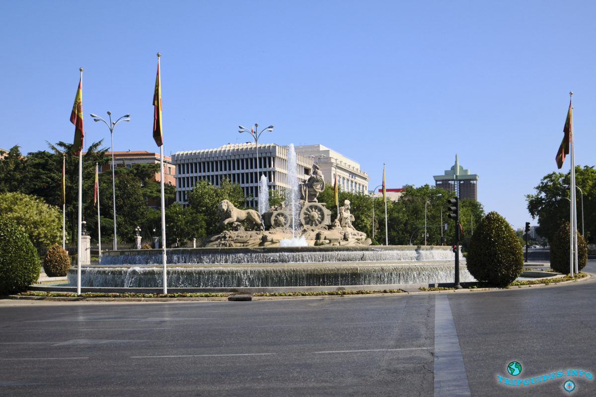 Площадь Сибелес в Мадриде, Испания - Plaza de la Cibeles