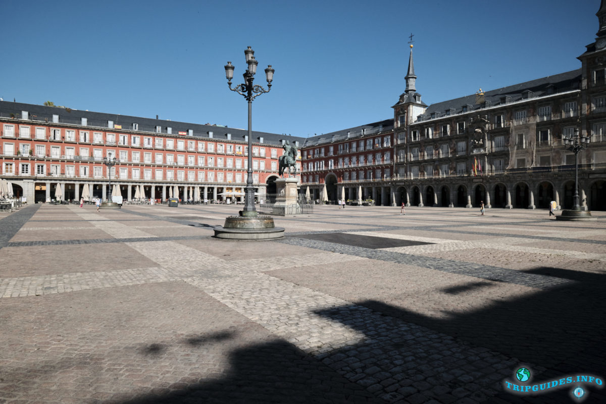 Площадь Пласа-Майор в Мадриде, Испания - Plaza Mayor de Madrid