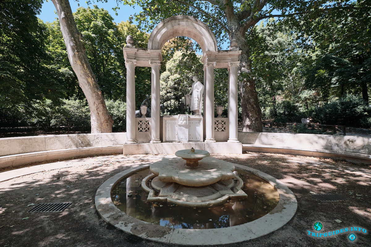 Памятник Серафину и Хоакину Альваресу Кинтеро - Парк Буэн-Ретиро в Мадриде - Испания (Parque del Buen Retiro)