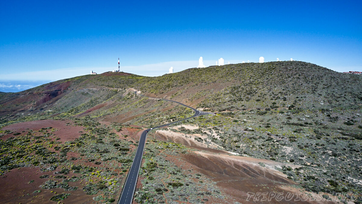 Обсерватория Тейде на Тенерифе с высоты