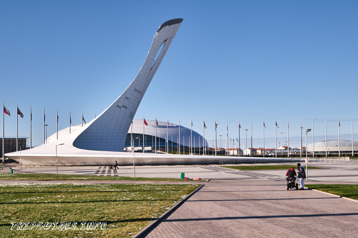 Поющие фонтаны в Олимпийском парке - Адлер
