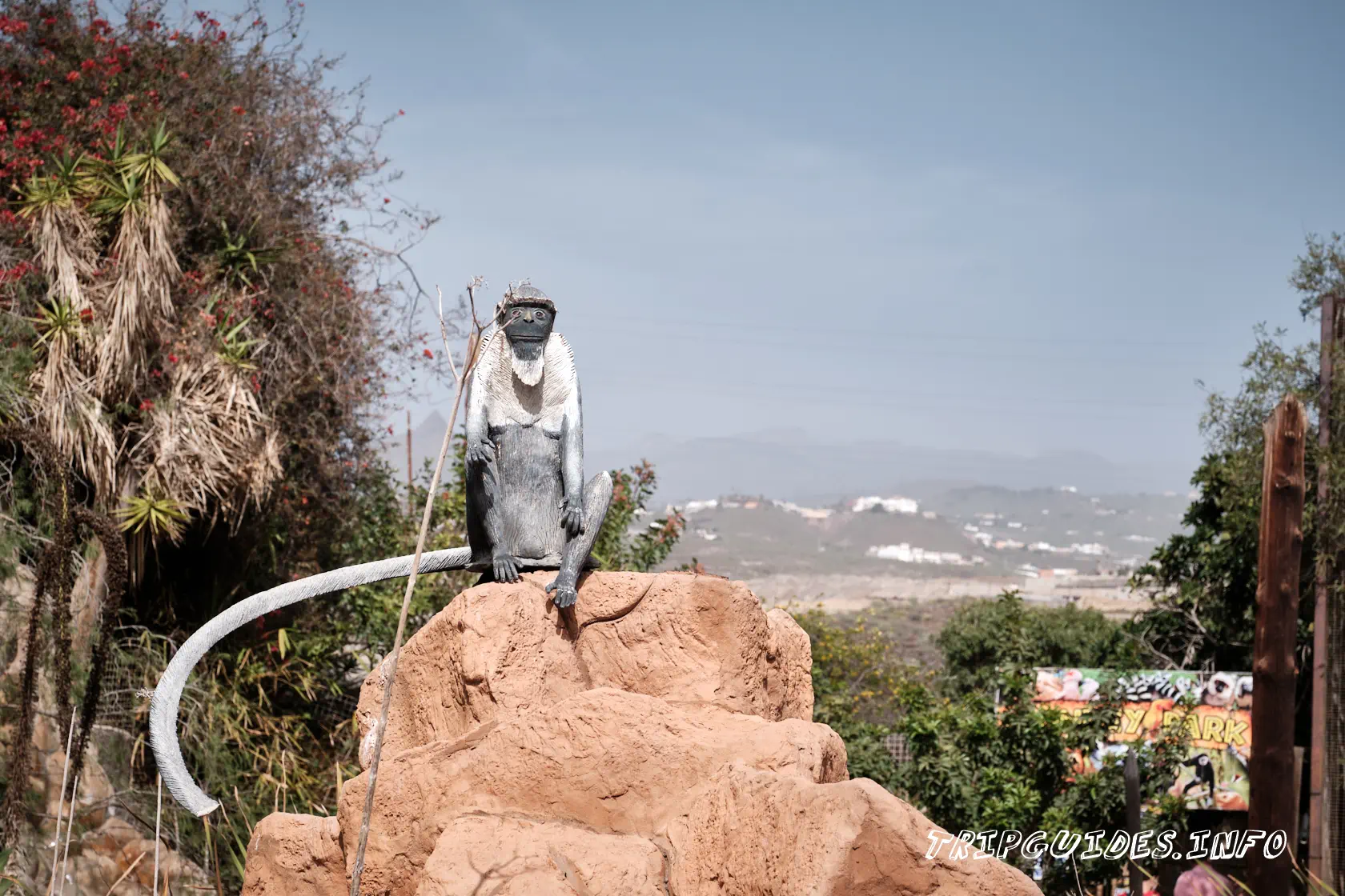 Парк Обезьян (Monkey park) на Тенерифе - скульптура обезьяны