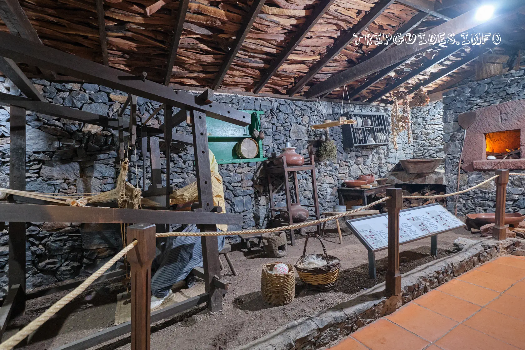 Экспозиция или музей в информационном центре Juego de Bolas (остров Ла-Гомера)