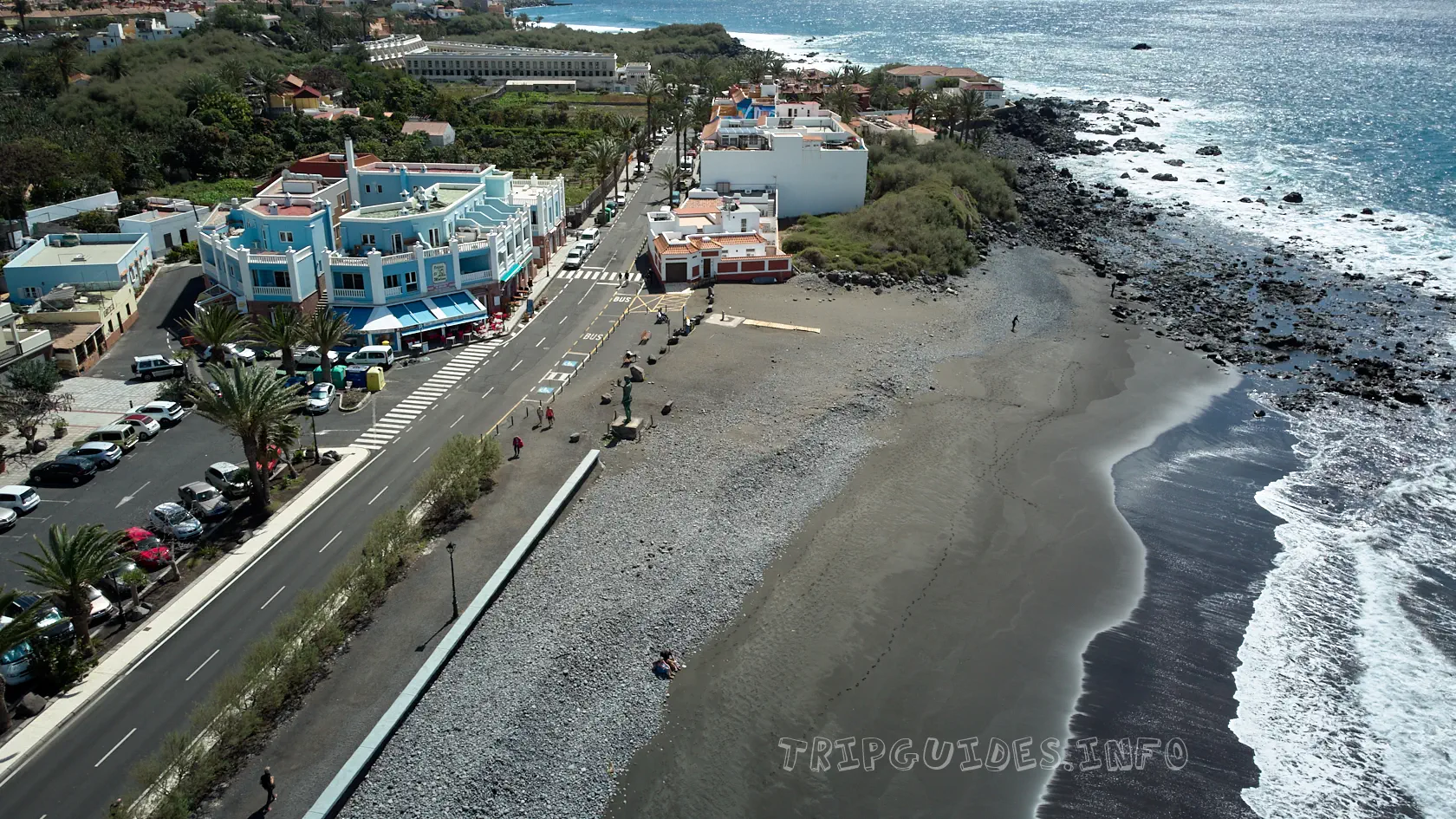 Пляж Playa de la Puntilla в Валье-Гран-Рей на острове Ла-Гомера