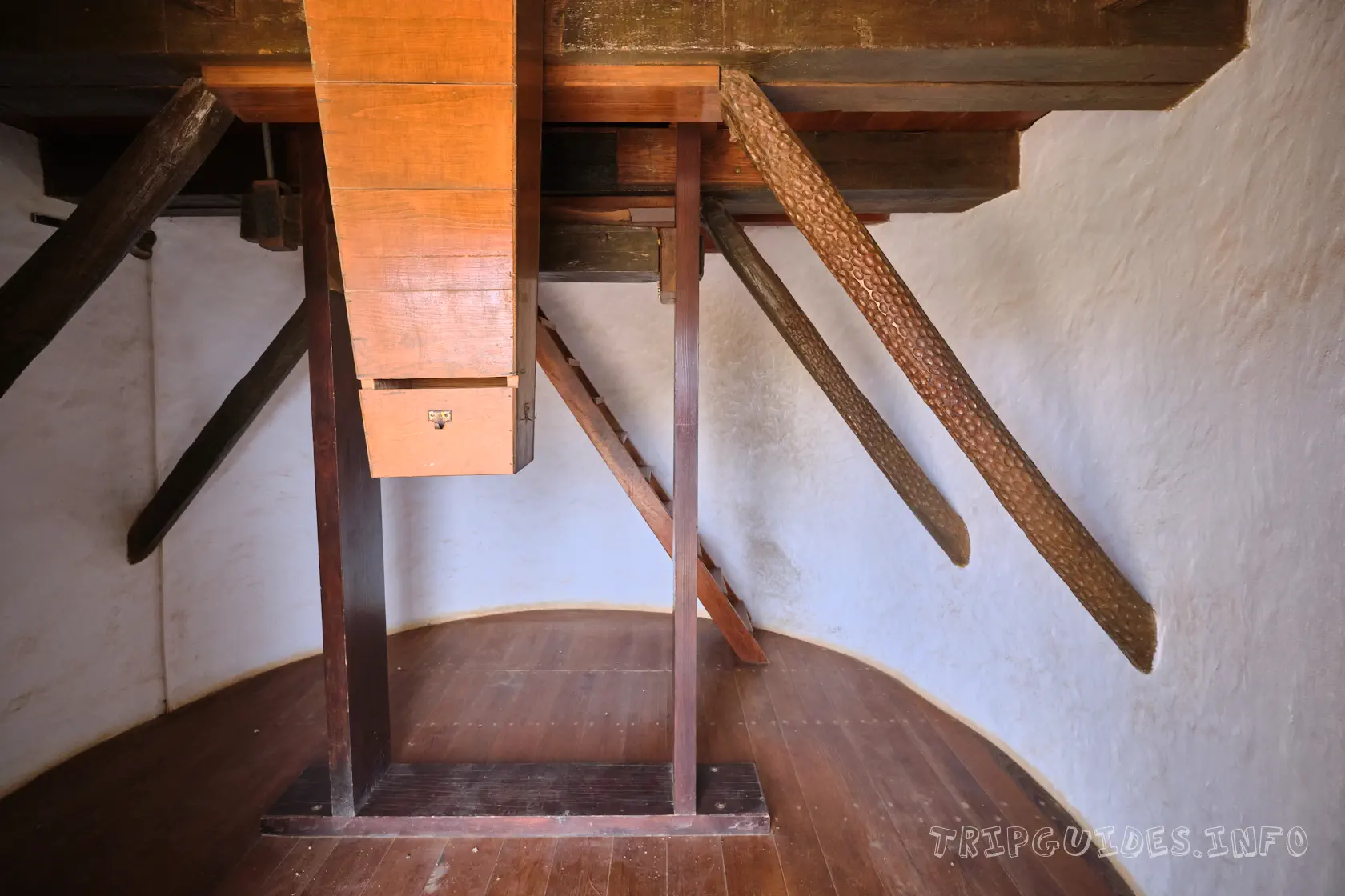 Старинная ветряная мельница (Molino de Antiguo) в музее козьего сыра Махореро - Фуэртевентура