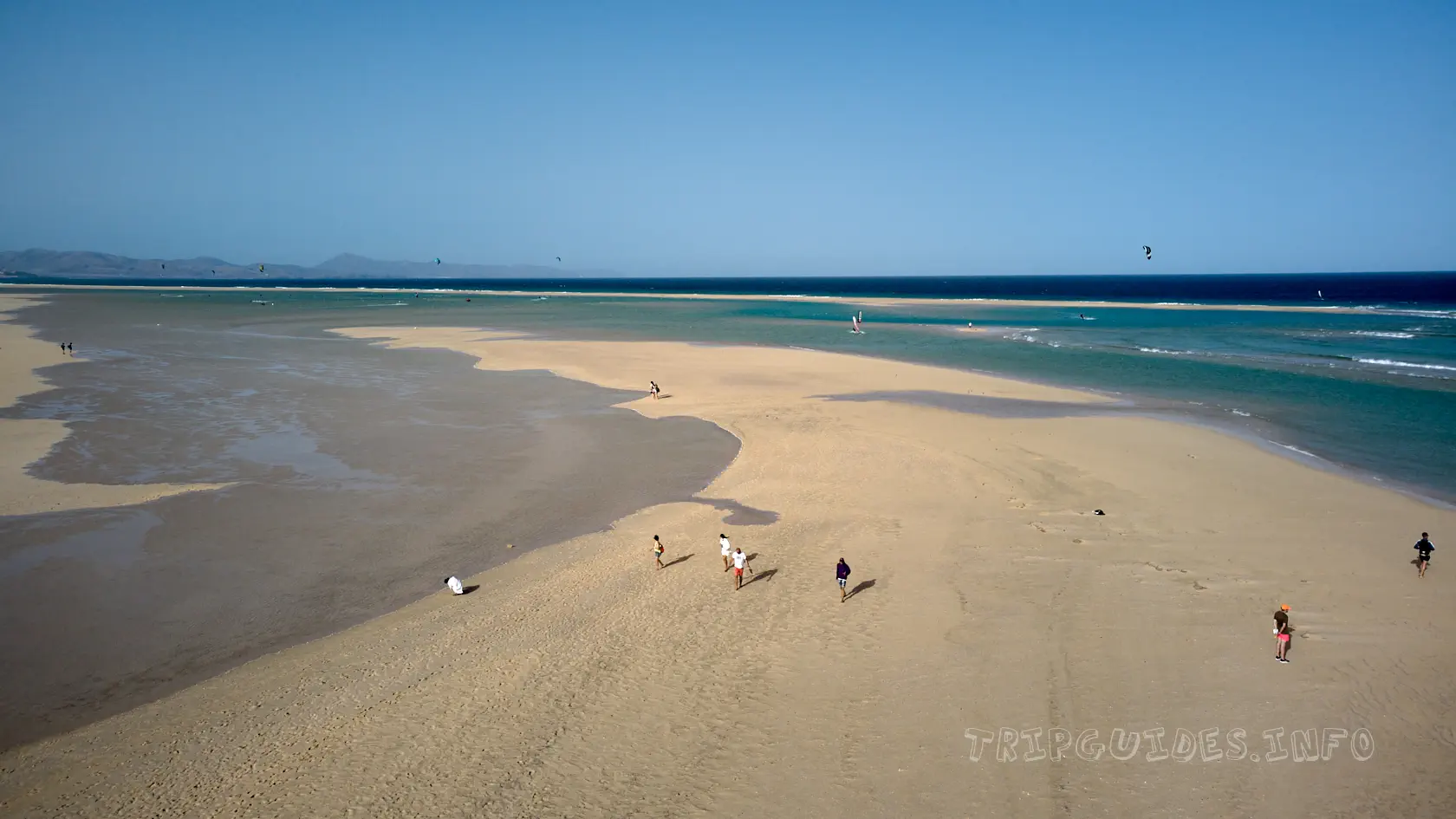 Пляж Сотавенто-де-Хандия (Playa de Sotavento de Jandía) - Фуэртевентура