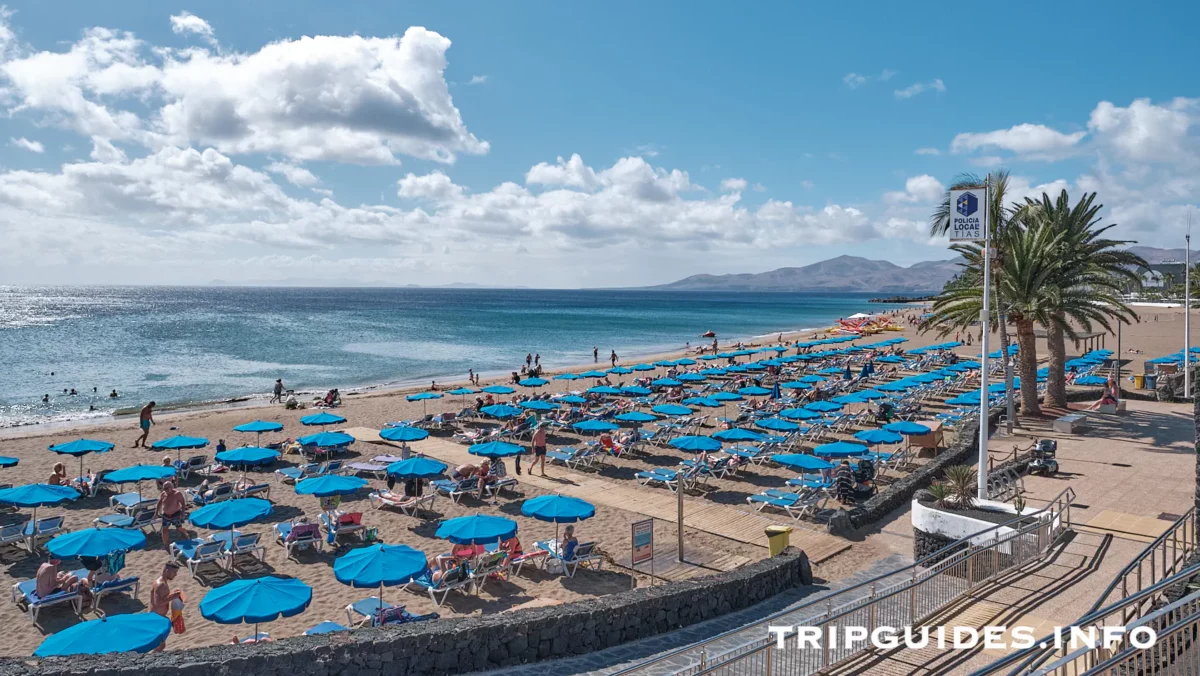 Плайя Гранде (Playa Grande) - пляж в Пуэрто-дель-Кармен на Лансароте