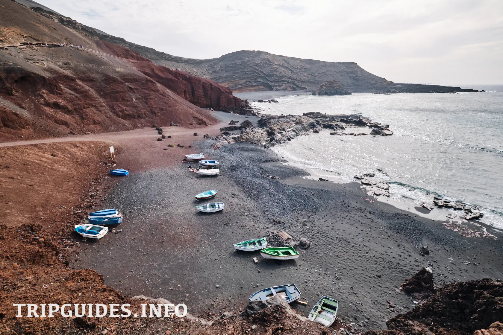 Пляж Эль-Гольфо (Playa del Golfo) - Лансароте (Lanzarote)