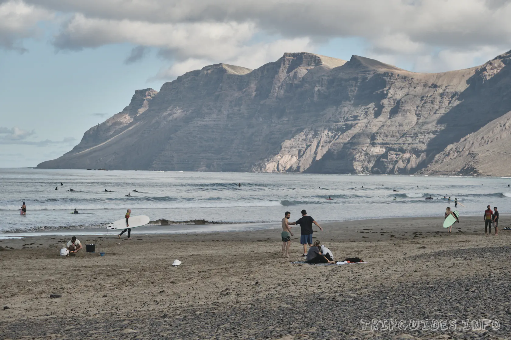 Фамара (пляж) - Playa de Famara - Лансароте