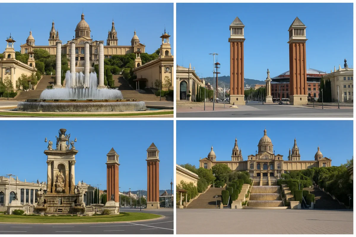 Главные площади района Сантс-Монтжуик (Sants-Montjuïc) - район в Барселоне
