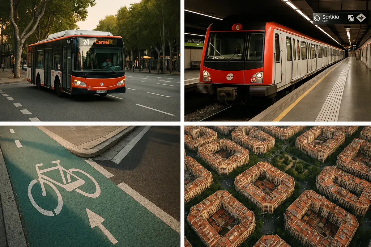 Как добраться (транспорт) до Эшампле (Eixample) - район в Барселоне