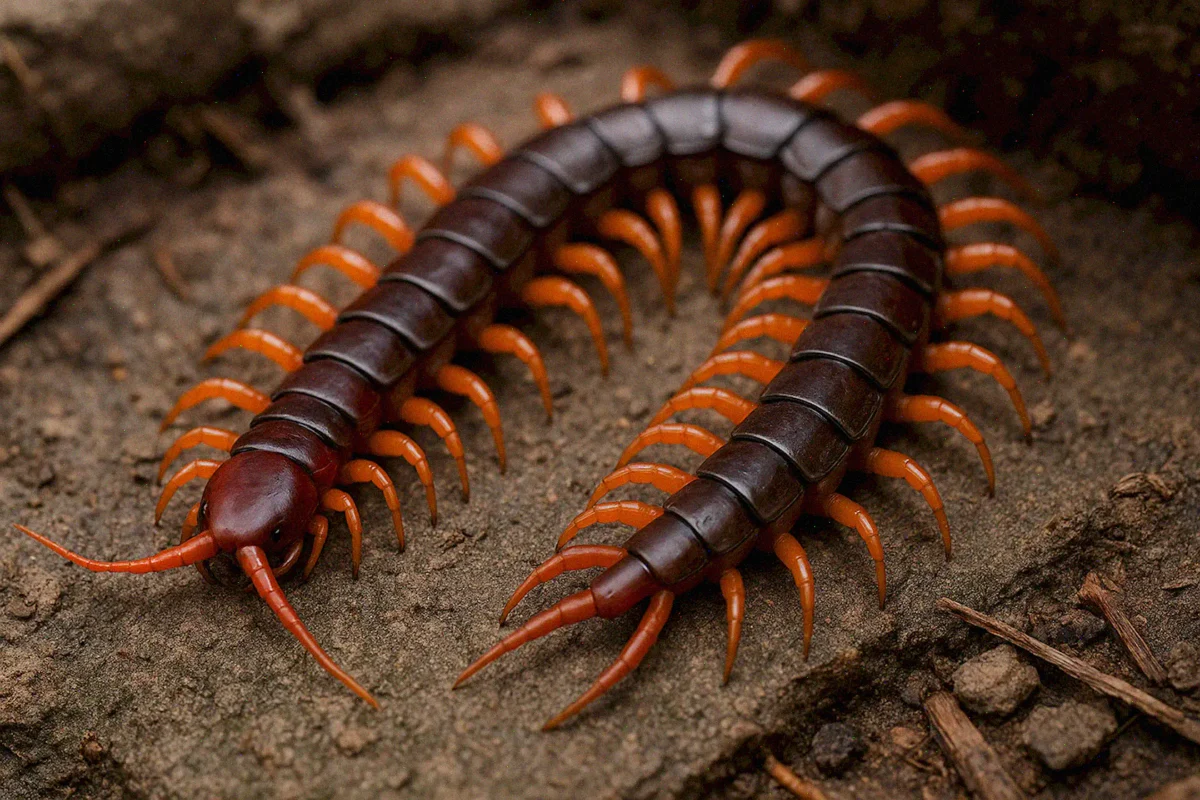 Опасные животные и насекомые Таиланда: Ядовитая сколопендра (Scolopendra subspinipes)