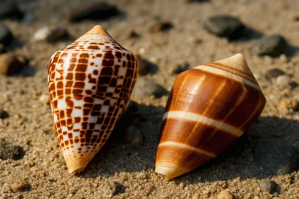 Опасные животные и насекомые Таиланда: Конусные улитки (Conus rawaiensis, Conus ranonganus)