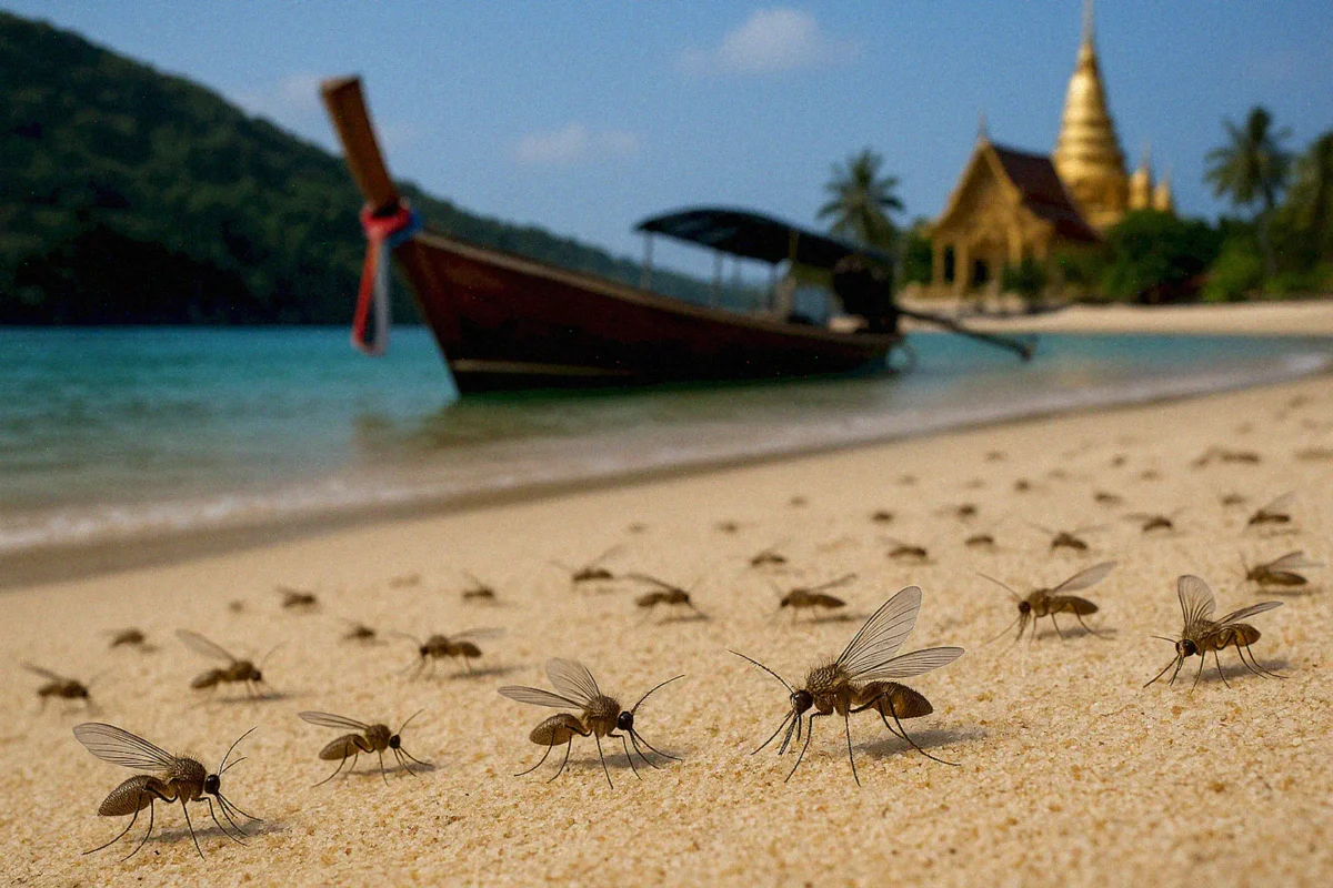 Опасные животные и насекомые Таиланда: Песчаные мошки (Sand Flies)