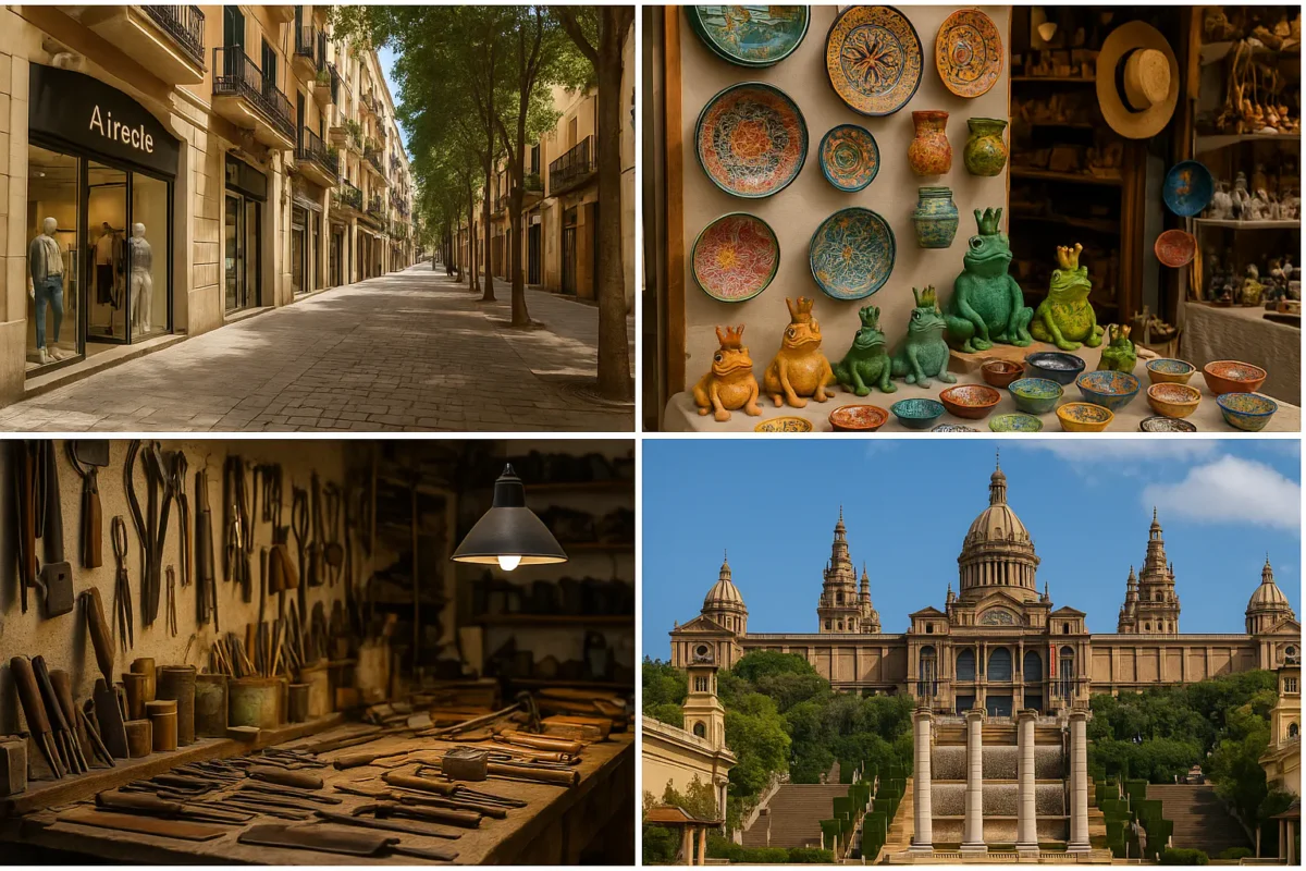 Шоппинг и ремесла в Сантс-Монтжуик (Sants-Montjuïc) - район в Барселоне