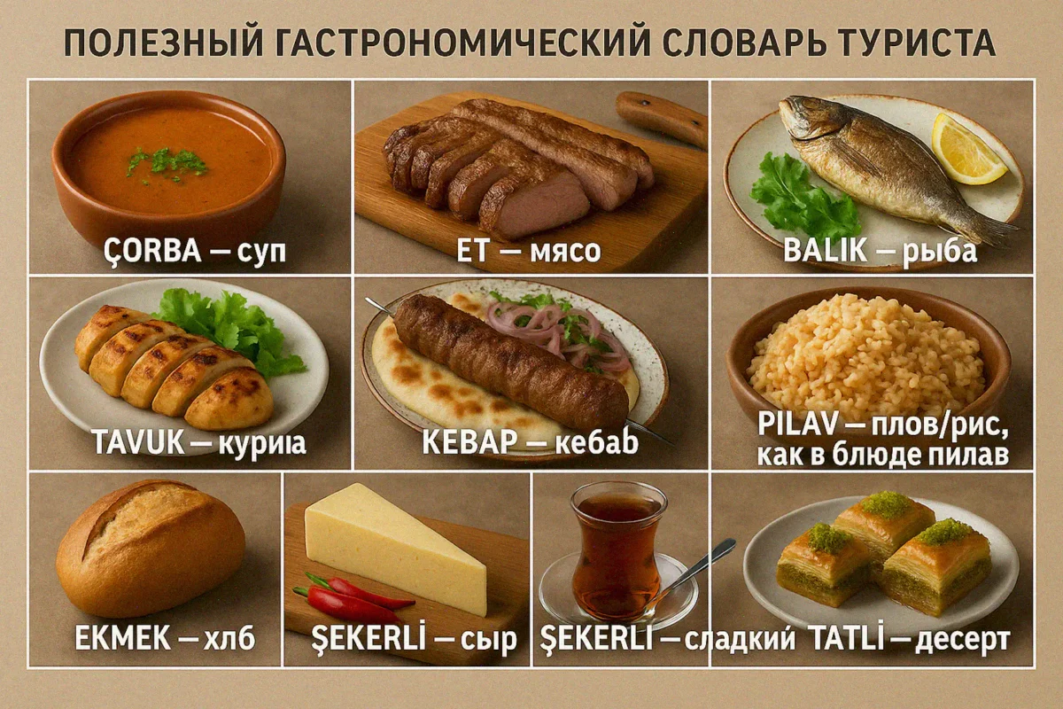 Полезный гастрономический словарь туриста