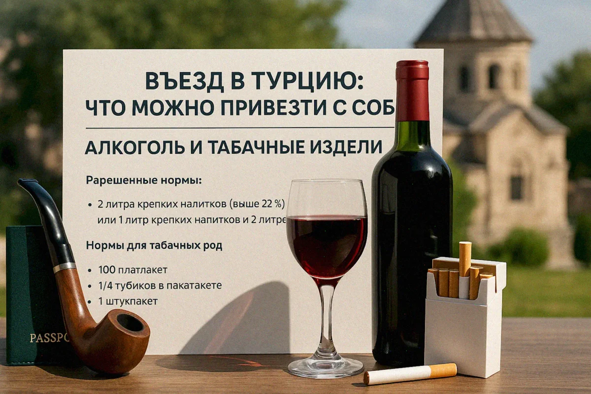 Въезд в Турцию: Что можно привезти с собой