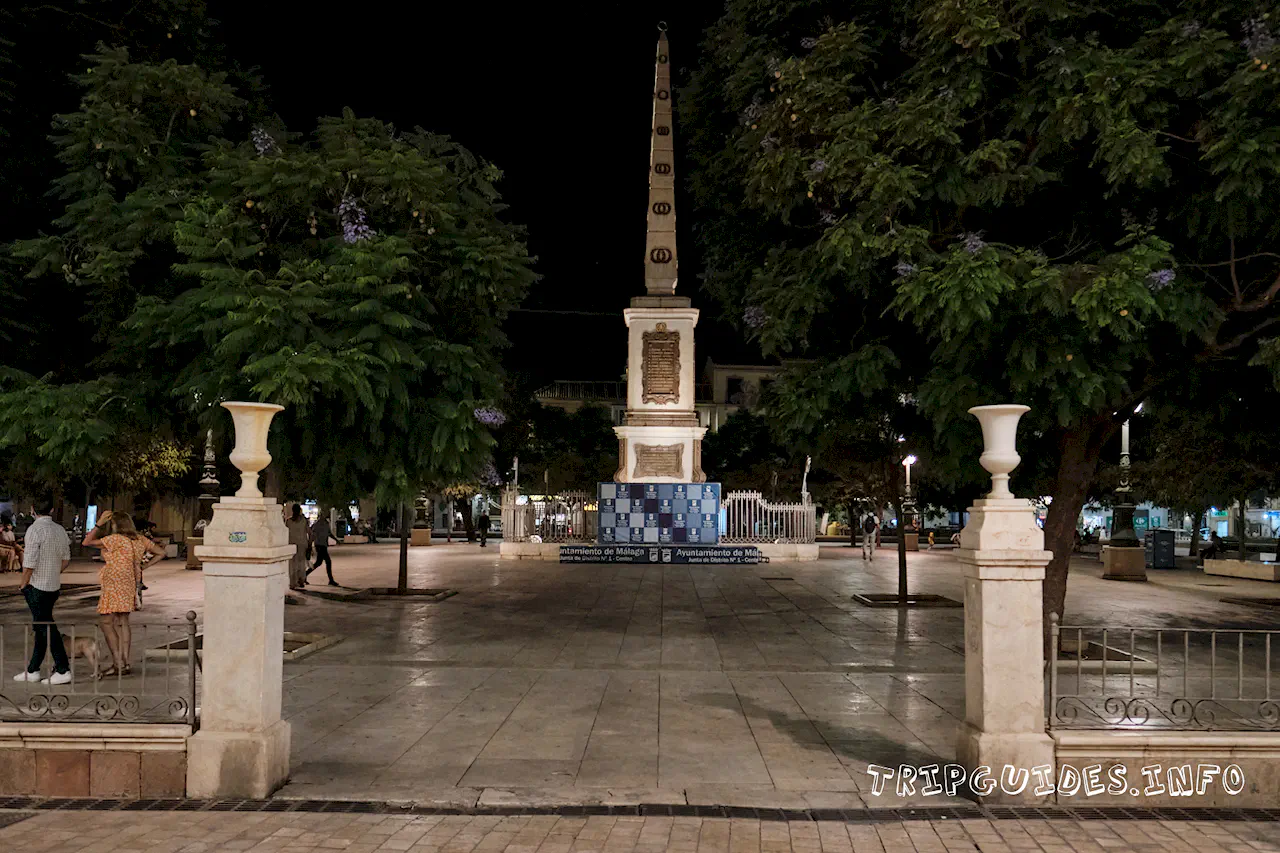 Площадь Мерсед (Plaza de la Merced) в Малаге