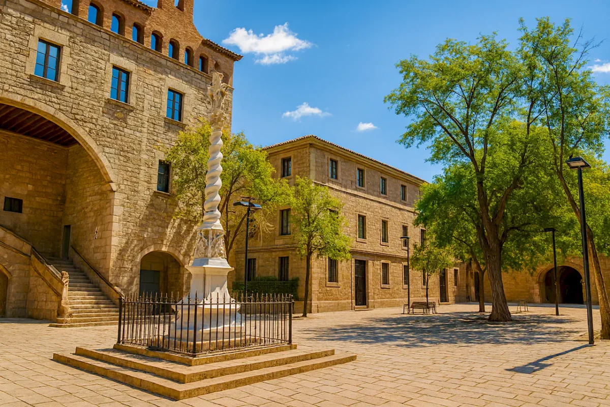 Эль-Раваль (El Raval) в Барселоне (Hospital de la Santa Cruz)