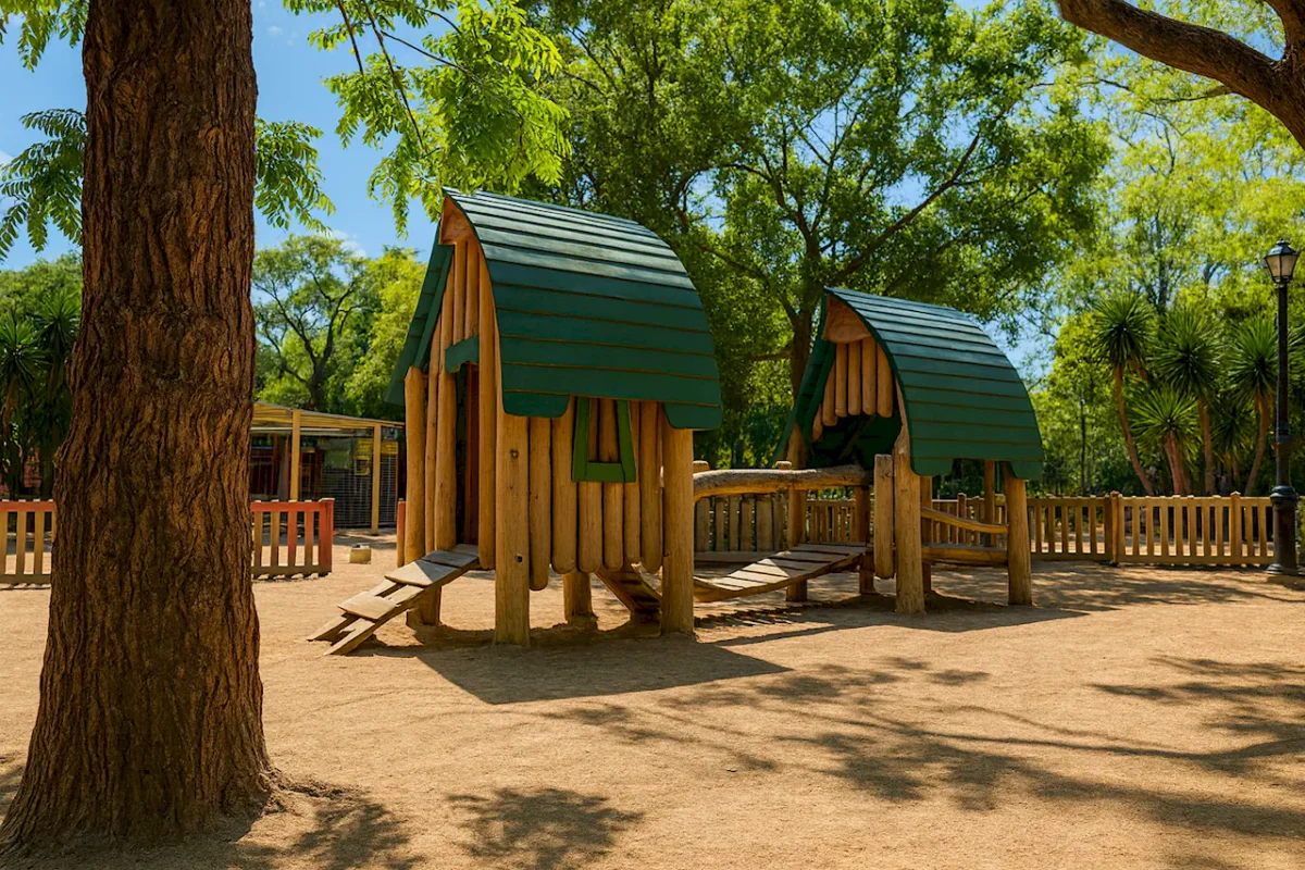 Игровая зона LaLudo (Espacio Lúdico para Familias) - Парк Сьютаделья (Parc de la Ciutadella) в Барселоне
