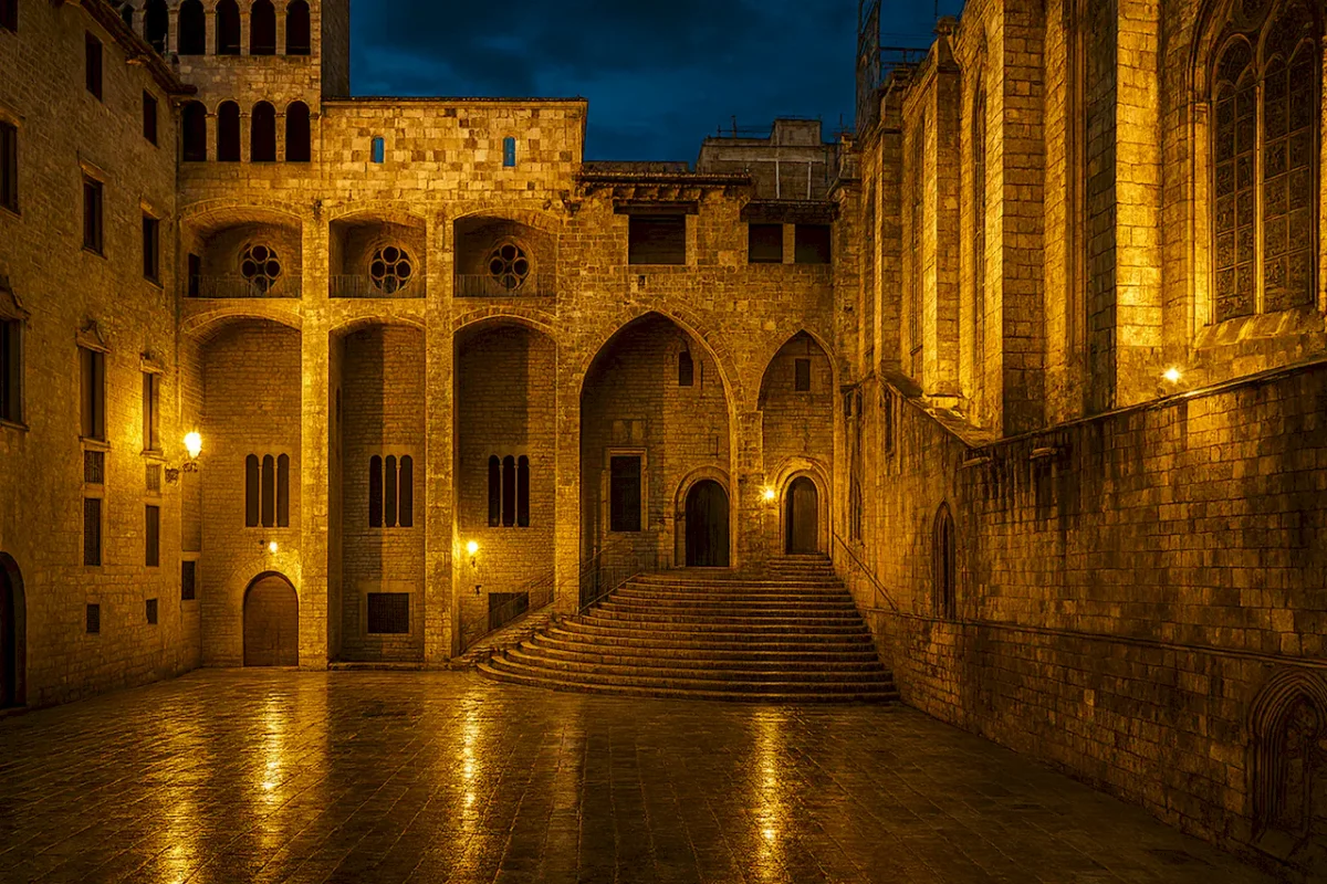 Площадь дель Рей (Plaça del Rei) в Барселоне