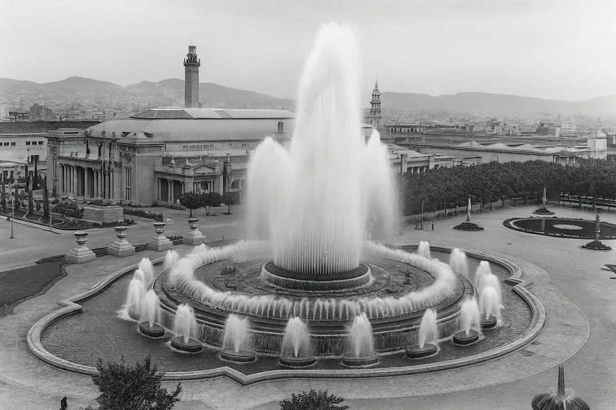 История - Фонтан Монтжуика (Fuente mágica de Montjuic) в Барселоне