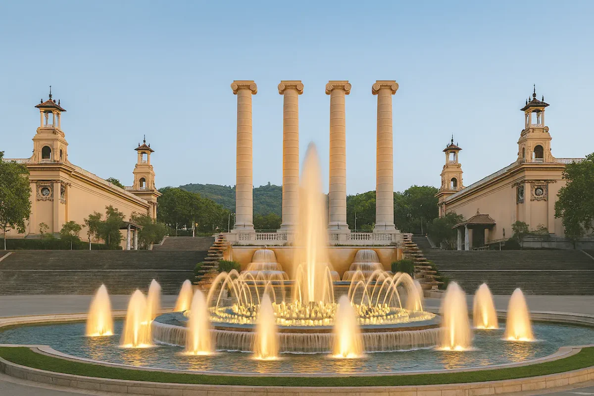 Фонтан Монтжуика (Fuente mágica de Montjuic) в Барселоне