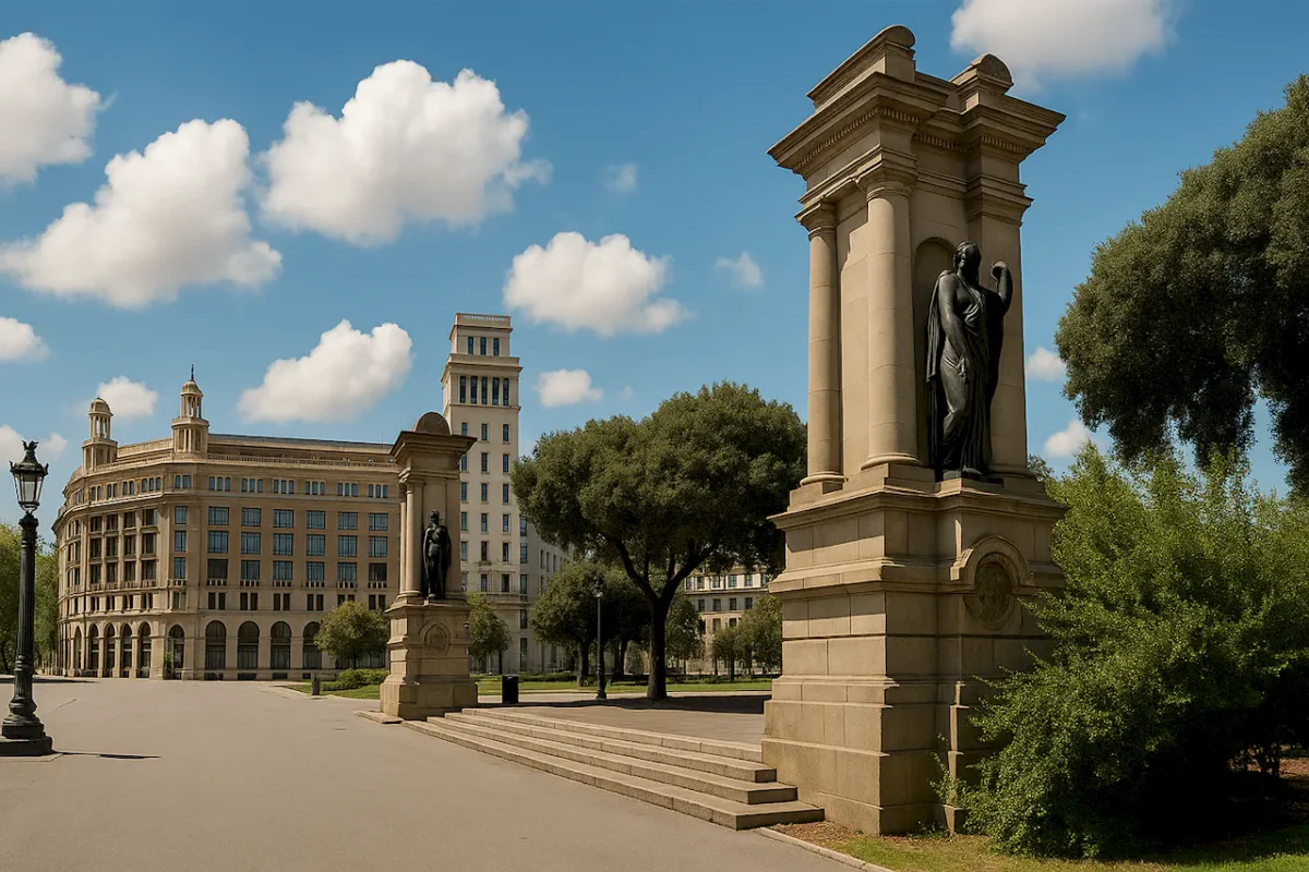 Площадь Каталонии (Plaça de Catalunya) в Барселоне