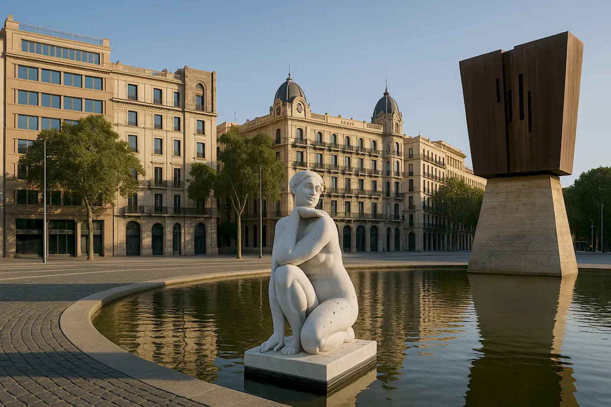 Площадь Каталонии (Plaça de Catalunya) в Барселоне