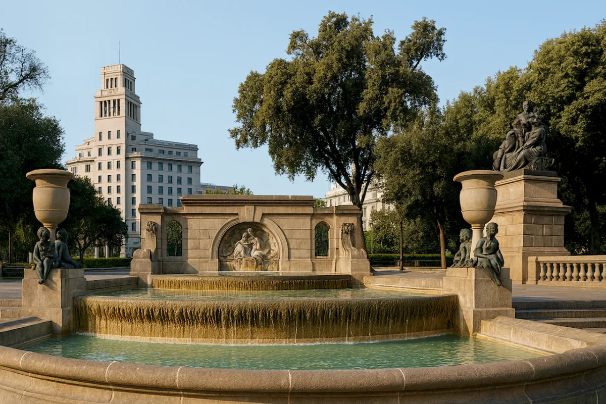 Площадь Каталонии (Plaça de Catalunya) в Барселоне