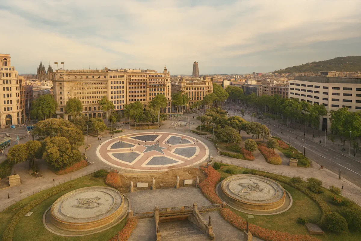 Площадь Каталонии (Plaça de Catalunya) в Барселоне