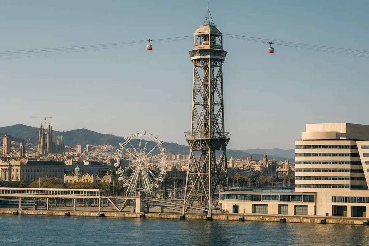 Портовая канатная дорога (Teleférico del Puerto) в Барселоне