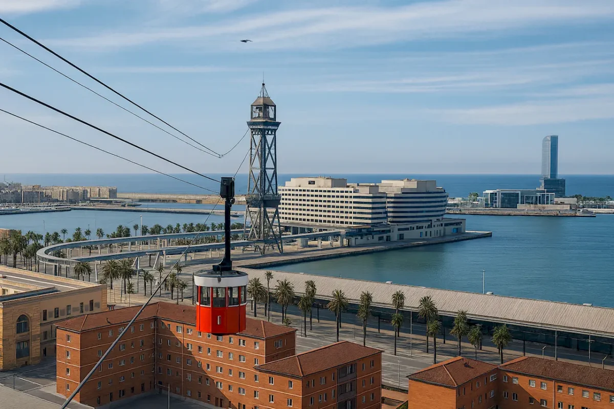 Портовая канатная дорога (Teleférico del Puerto) в Барселоне