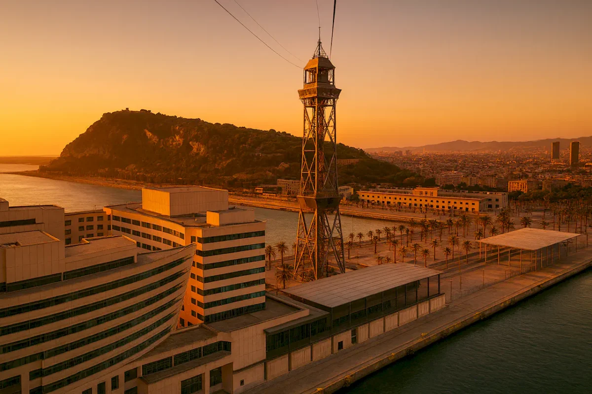 Портовая канатная дорога (Teleférico del Puerto) в Барселоне